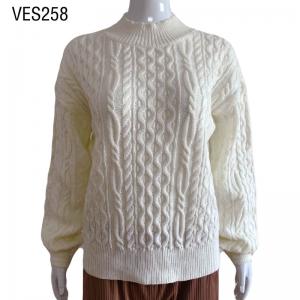 2023 Fashion Comfortable High Neck Solid Thread Warm Pullover Loose fitting outdoor sweater
