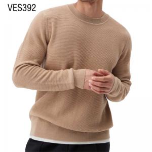 Customized LOGO OEM&ODM Men's Solid Color Pullover O-Neck Knitwear Winter Knitted sweater men's top Sweater manufacturer China