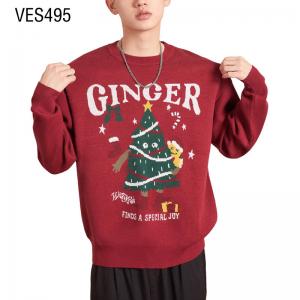 Customized Christmas Pullover Cute Christmas Tree Jacquard Sweater Family Gathering Autumn and Winter Clothing Customized by Chinese Factory