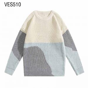 Customized LOGO&ODM Men's Pullover Abstract Irregular Graphic Sweater Large Long Sleeve O-Neck Knitted Apparel Manufactured by Chinese Factory