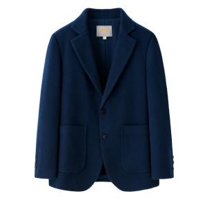 Royal Blue Textured Cashmere Blazer