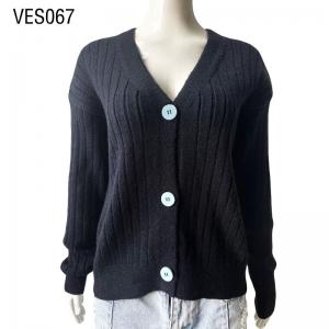 Retro style autumn  button loose V-neck long sleeved top coat  cardigan women's sweater Girls winter knit coat 