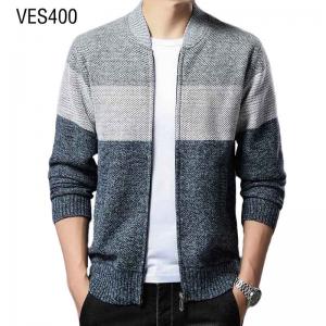 Customized OEM&ODM cardigan men's casual warm knit jacket Men's standing collar winter fitting outerwear Chinese clothing factory