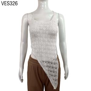 Thin sexy hollow out shoulder strap lace shirt Asymmetric Tank Top Summer Beach Slim Fit Off Back Top