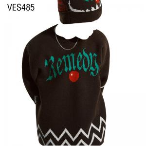 Customized pullover for loose fitting men's unique gothic style party cool sweaters for young boys in autumn and winter trend clothing customized by Chinese clothing factories