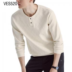 Customized minimalist style men's pullover o neck long sleeve fit plaid pattern jacquard party autumn and winter sweaters China Knitting Clothing Factory