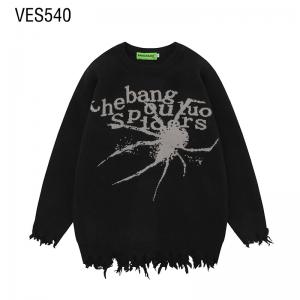 Custom pullover Dr.Web and letter jacquard tassel o neck vintage gothic style sweater personalized street party outdoor clothing factory made in China