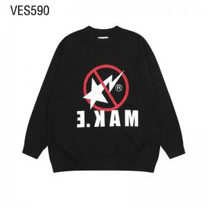 Customized men's pullover with fun printing, long sleeved autumn and winter oversized sweaters, street clothing hoodies, manufactured by Chinese clothing factories
