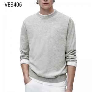 Customized OEM&ODM men's autumn and winter sweaters Classic mature and comfortable O-neck pullover Solid color long sleeved warm top Clothing Factory China