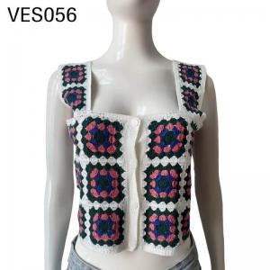 women knitted sweater top with button front 
