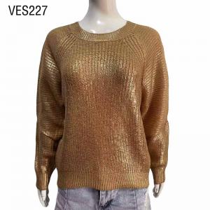 women oversize foli printed pullover sweater 